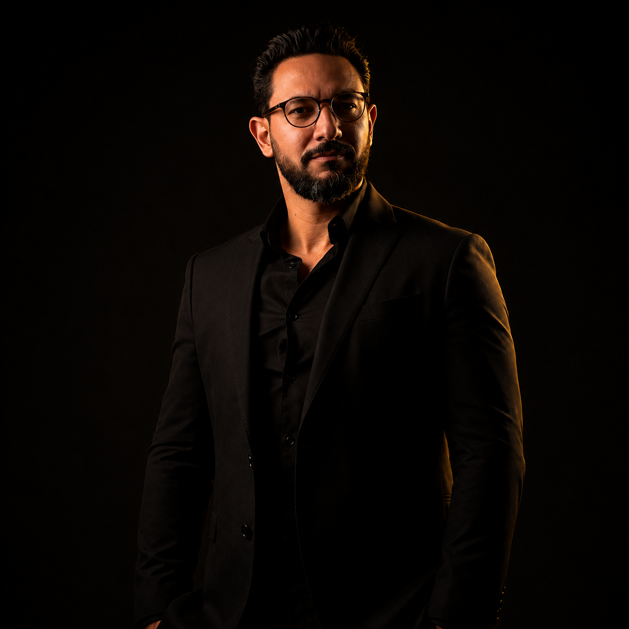 Retrato editorial de Thiago